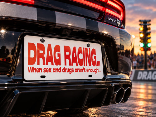Drag Racing DTF Display Plate