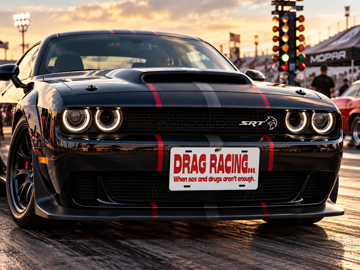 Drag Racing DTF Display Plate